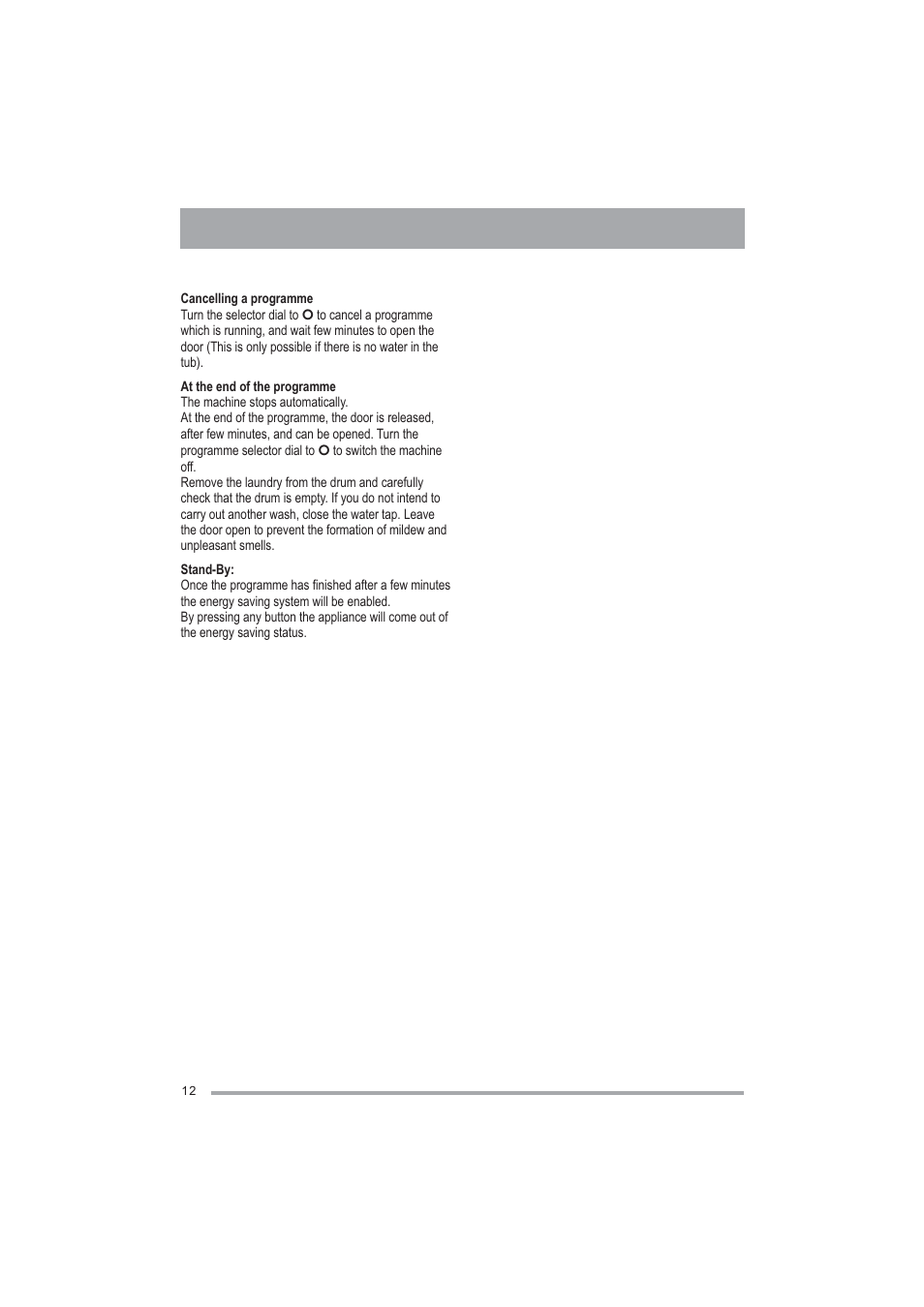 Zanussi ZWF1000M User Manual | Page 12 / 24