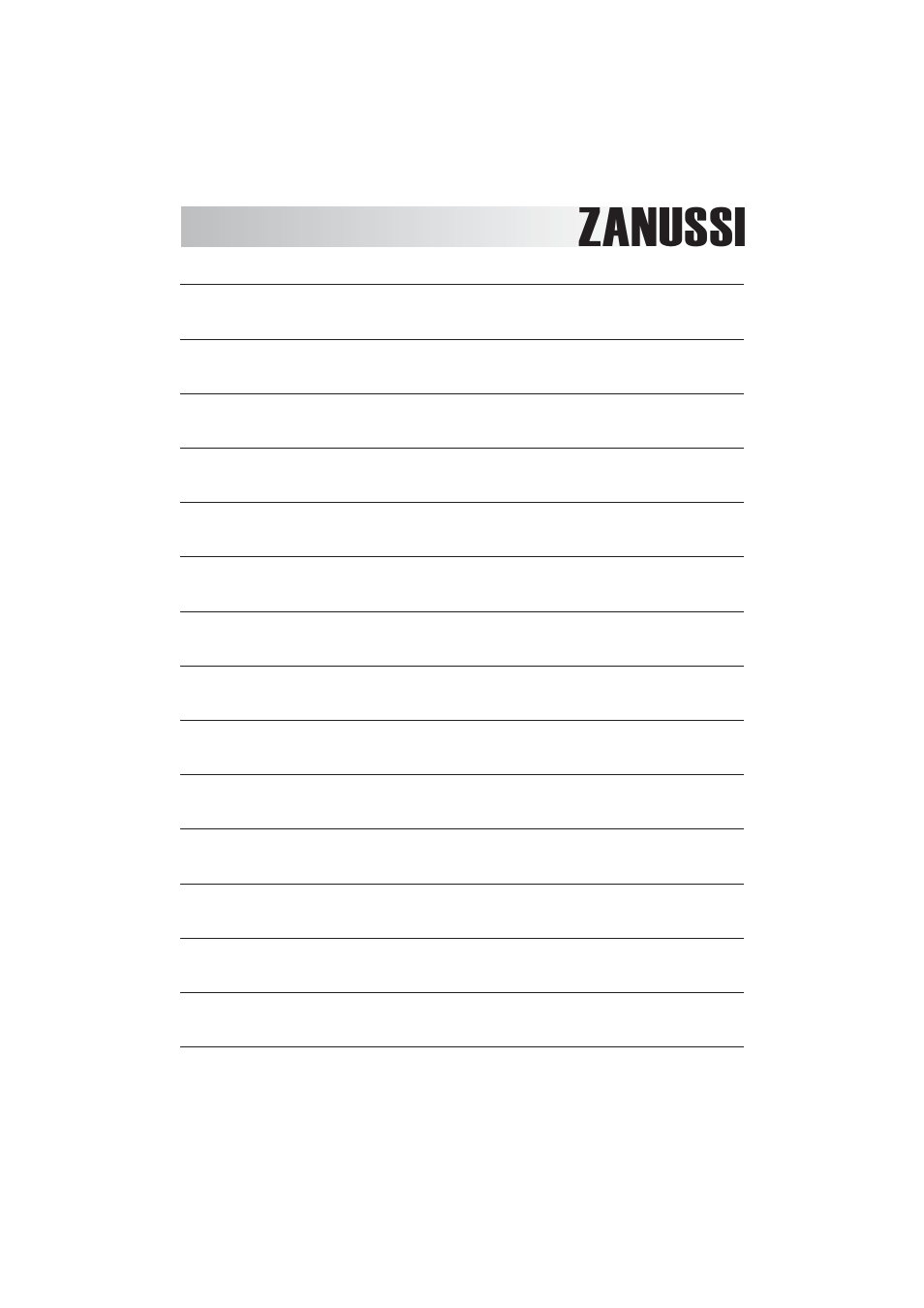 Zanussi ZWF1000M User Manual | Page 22 / 24