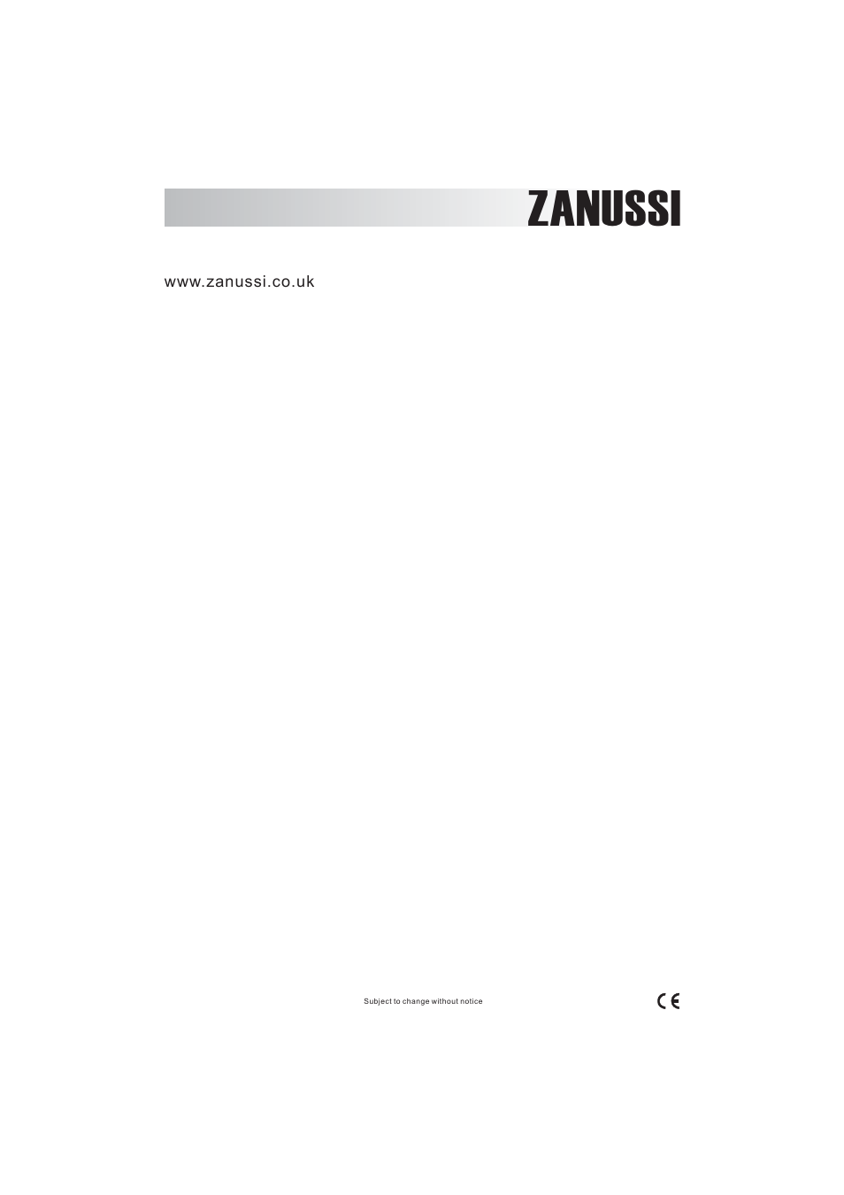 Zanussi | Zanussi ZWF1000M User Manual | Page 24 / 24