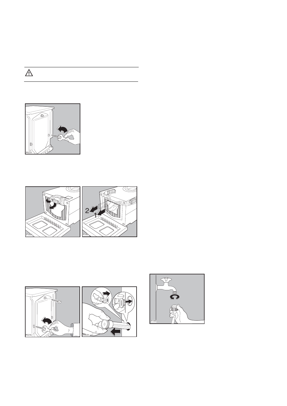 Unpacking, Positioning, Installation on a suspended floor | Water inlet | Zanussi ZWF 1220W User Manual | Page 24 / 28