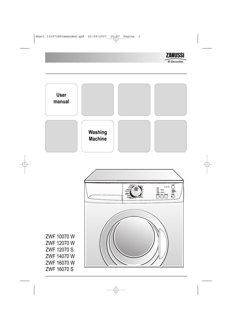 Zanussi ZWF 16070 W User Manual | 32 pages