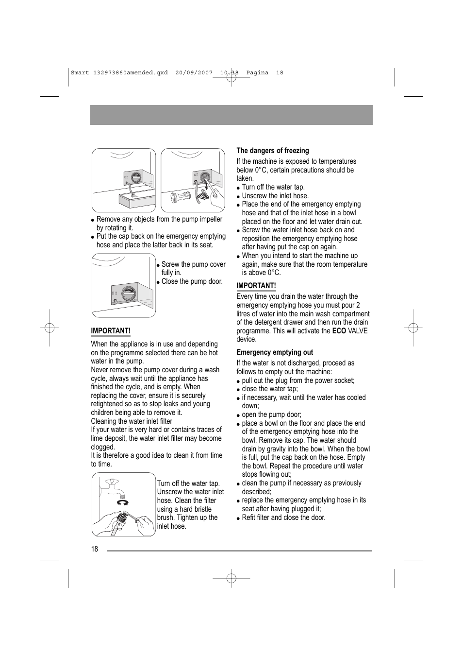Zanussi ZWF 16070 W User Manual | Page 18 / 32