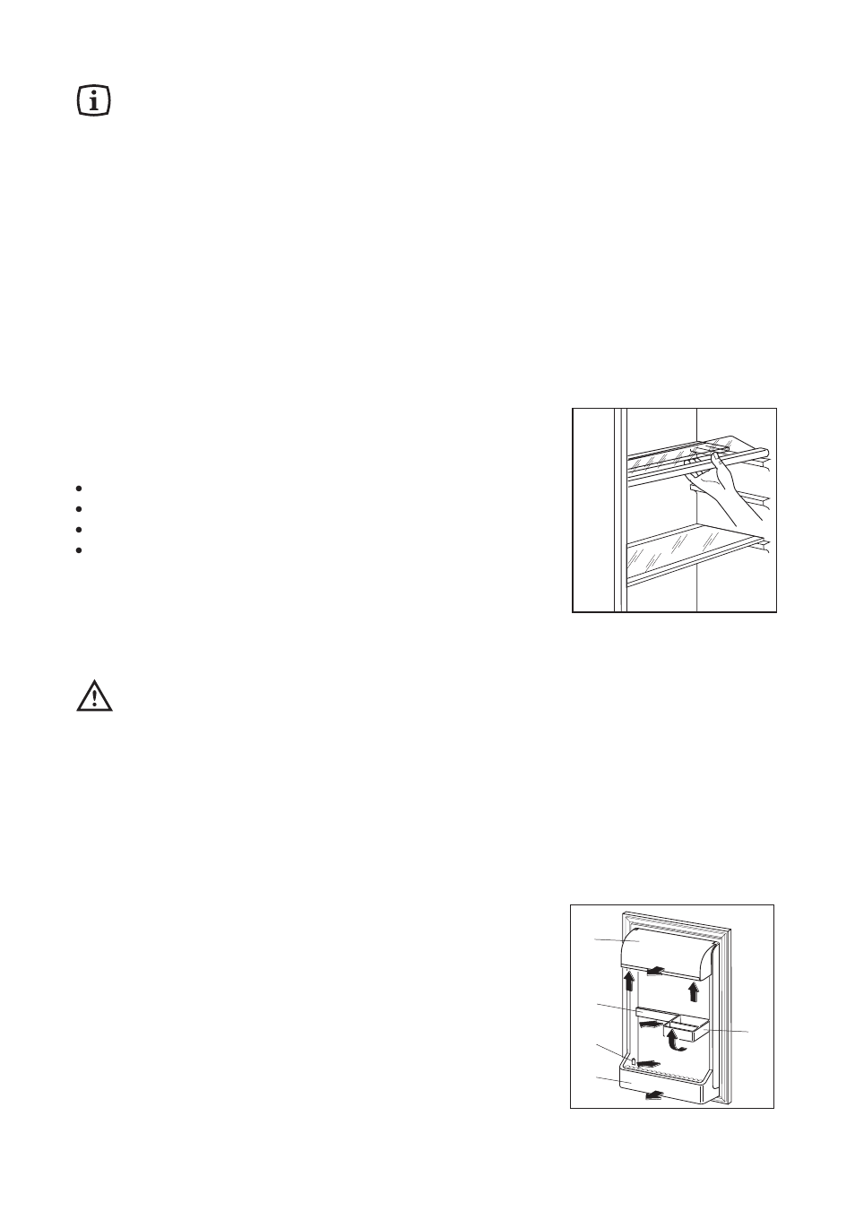 Operation, Before use, Setting the temperature | Fresh food refrigeration, The door shelves | Zanussi ZU 9124 User Manual | Page 5 / 24