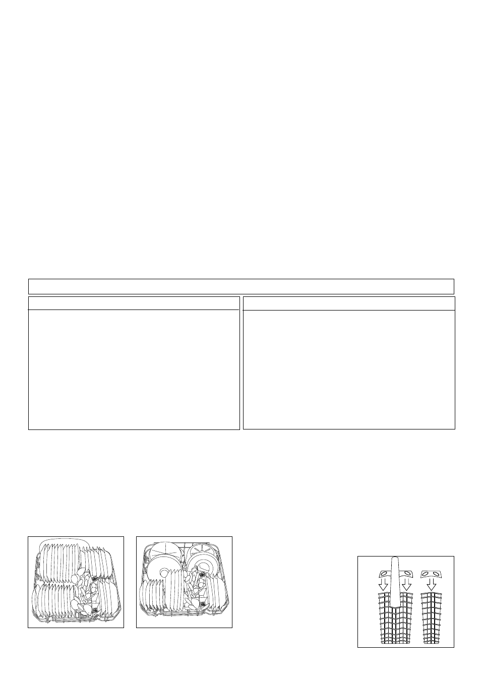 The lower basket, The cutlery basket, Loading cutlery and dishes | Zanussi DA 6153 User Manual | Page 3 / 24