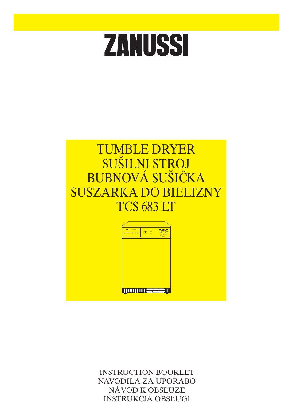 Zanussi TCS 683 LT User Manual | 14 pages