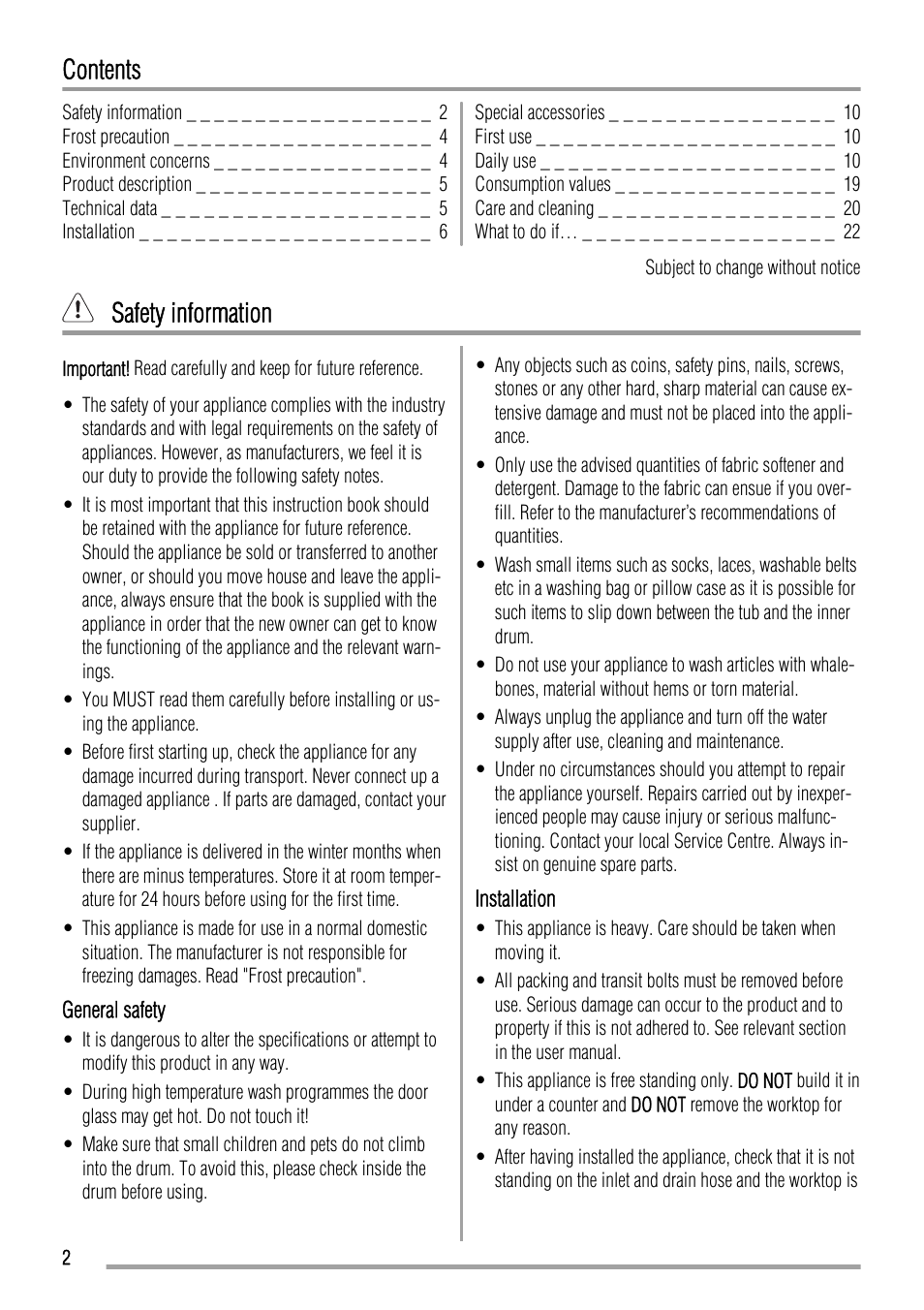 Zanussi ZWH 6160 P User Manual | Page 2 / 28