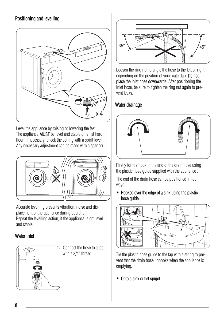 Zanussi ZWH 6160 P User Manual | Page 8 / 28