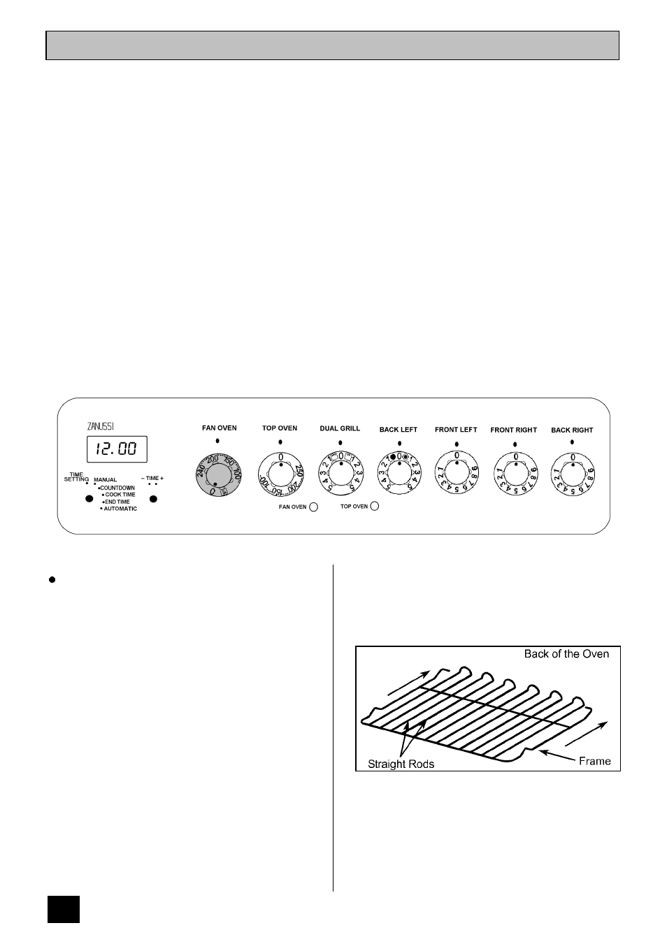 The main fan oven | Zanussi ZCE ID User Manual | Page 20 / 36