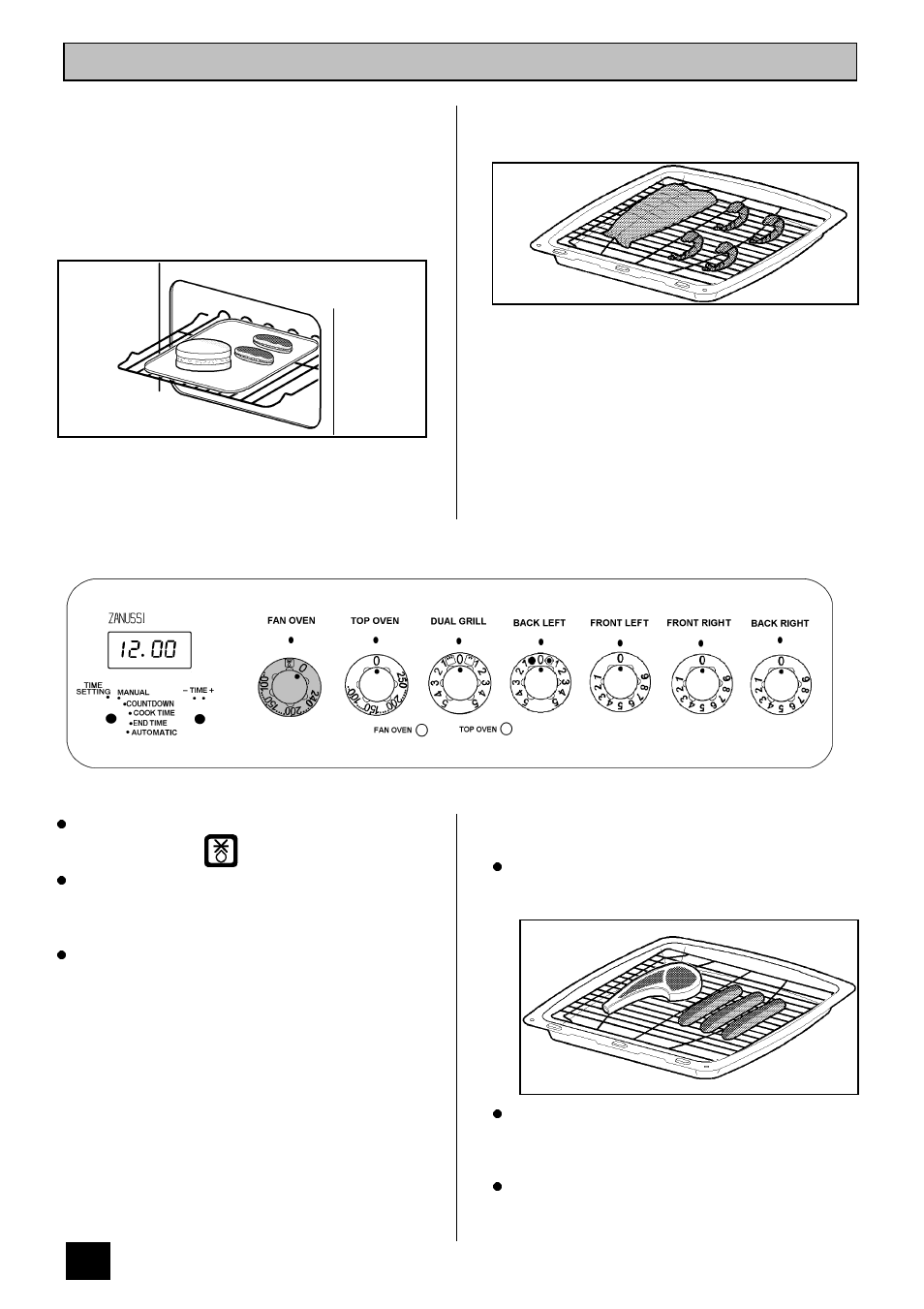 Defrosting | Zanussi ZCE ID User Manual | Page 24 / 36