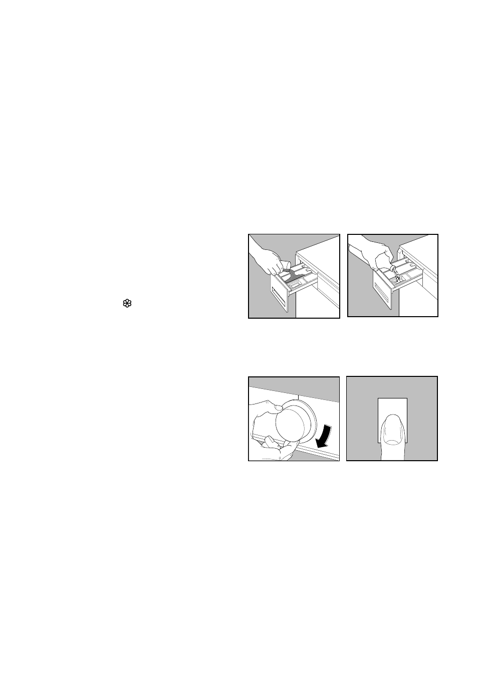Washing 2 kg of synthetic fabrics at 50°c, Load the laundry, Measure out the detergent | Add the fabric softener if required, Select the required wash programme, Start the machine, At the end of the programme | Zanussi ZT 102 User Manual | Page 19 / 24