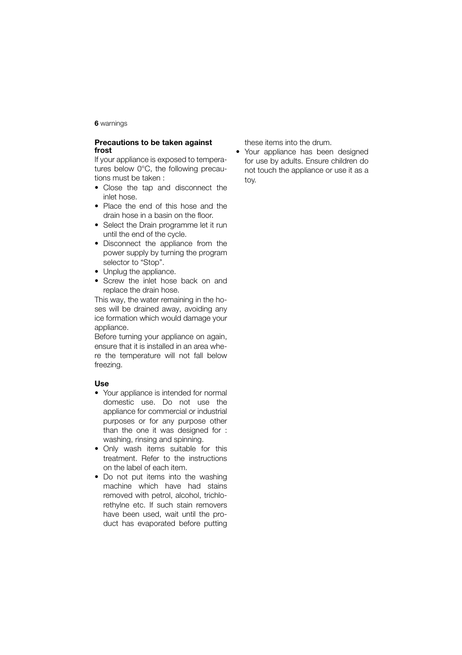 Zanussi ELECTROLUX ZWT 8120 User Manual | Page 6 / 24