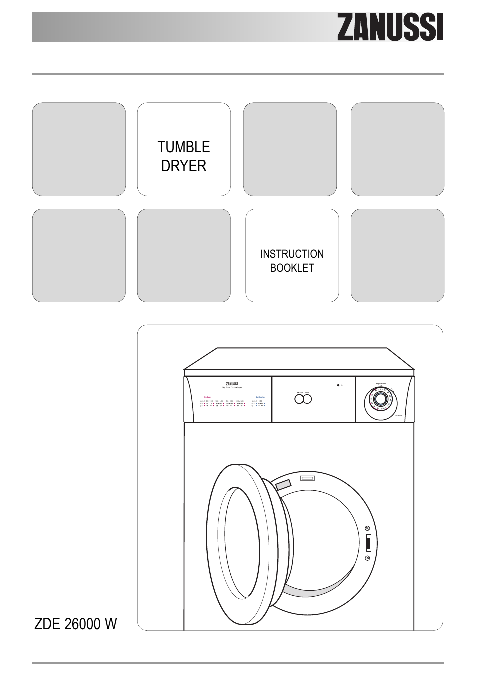 Zanussi U33109 ZDE 26000 W User Manual | 24 pages