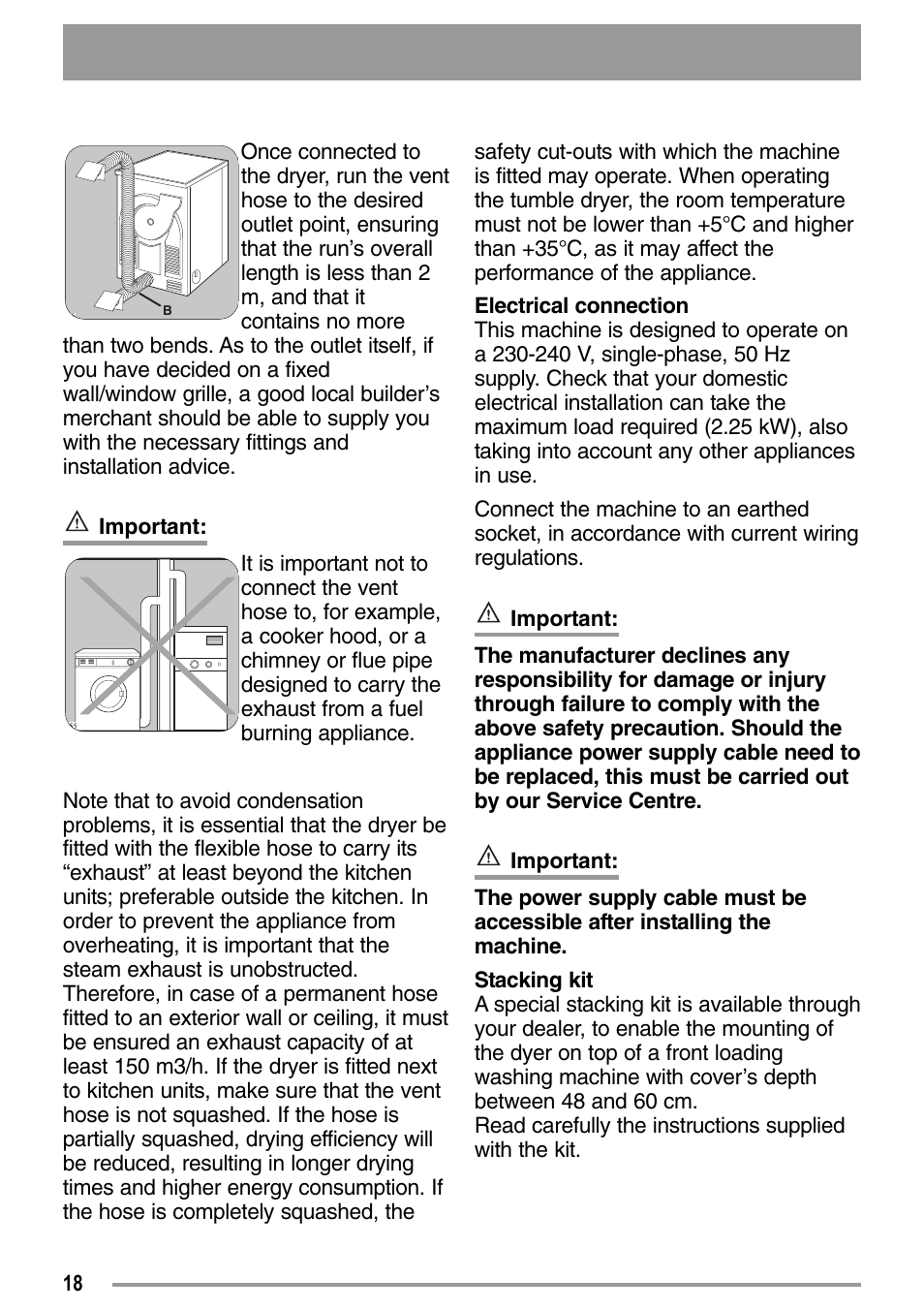 Zanussi U33109 ZDE 26000 W User Manual | Page 18 / 24