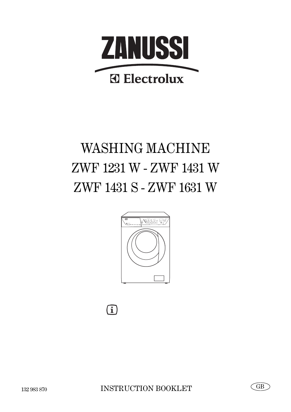 Zanussi ZWF 1231 W User Manual | 28 pages