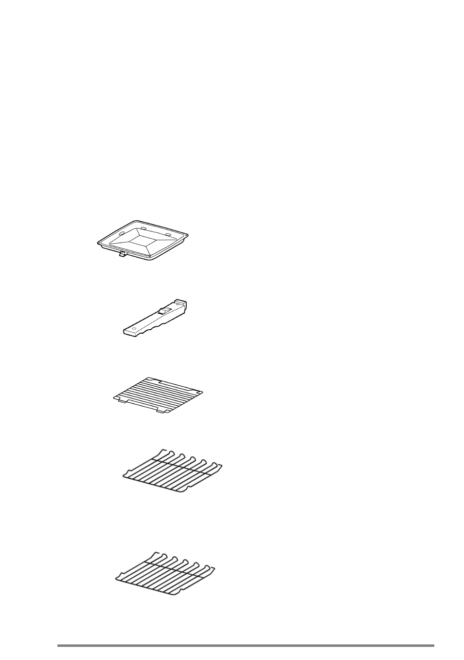 Cookware, Grill and oven furniture | Zanussi ZCE 5000 User Manual | Page 8 / 40