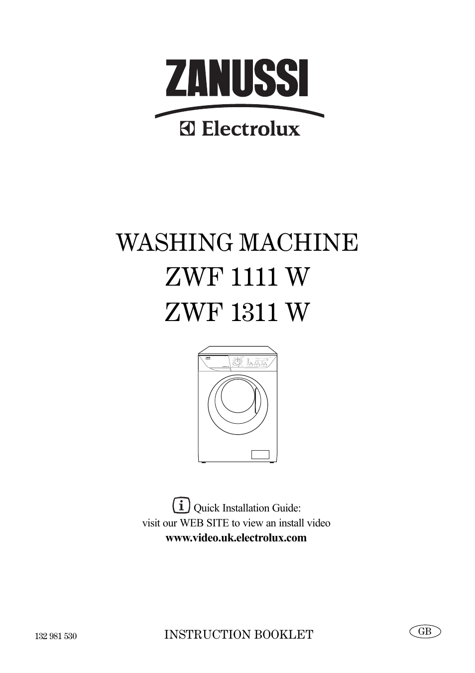 Zanussi ZWF 1311 W User Manual | 28 pages