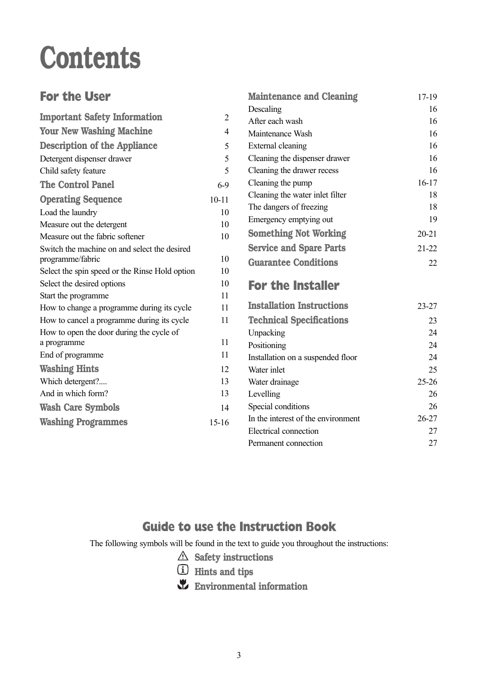 Zanussi ZWF 1311 W User Manual | Page 3 / 28