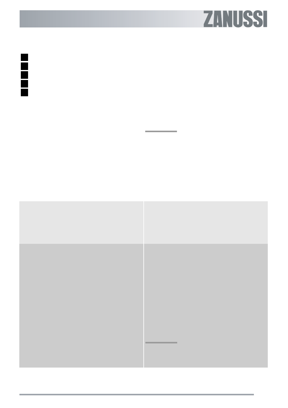 Setting mode | Zanussi ZSF 4143 User Manual | Page 5 / 24