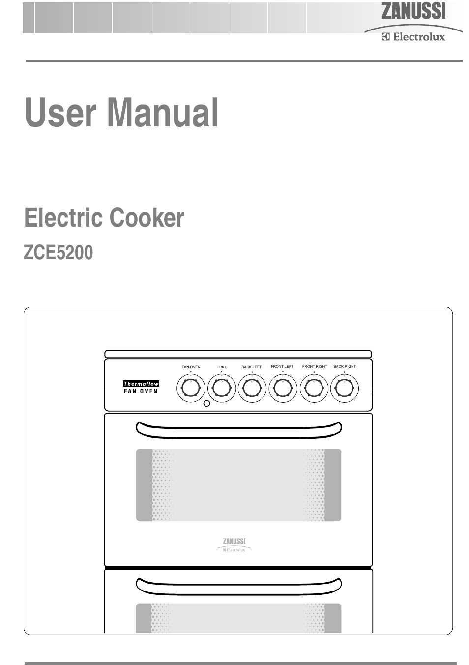 Zanussi ZCE5200 User Manual | 28 pages