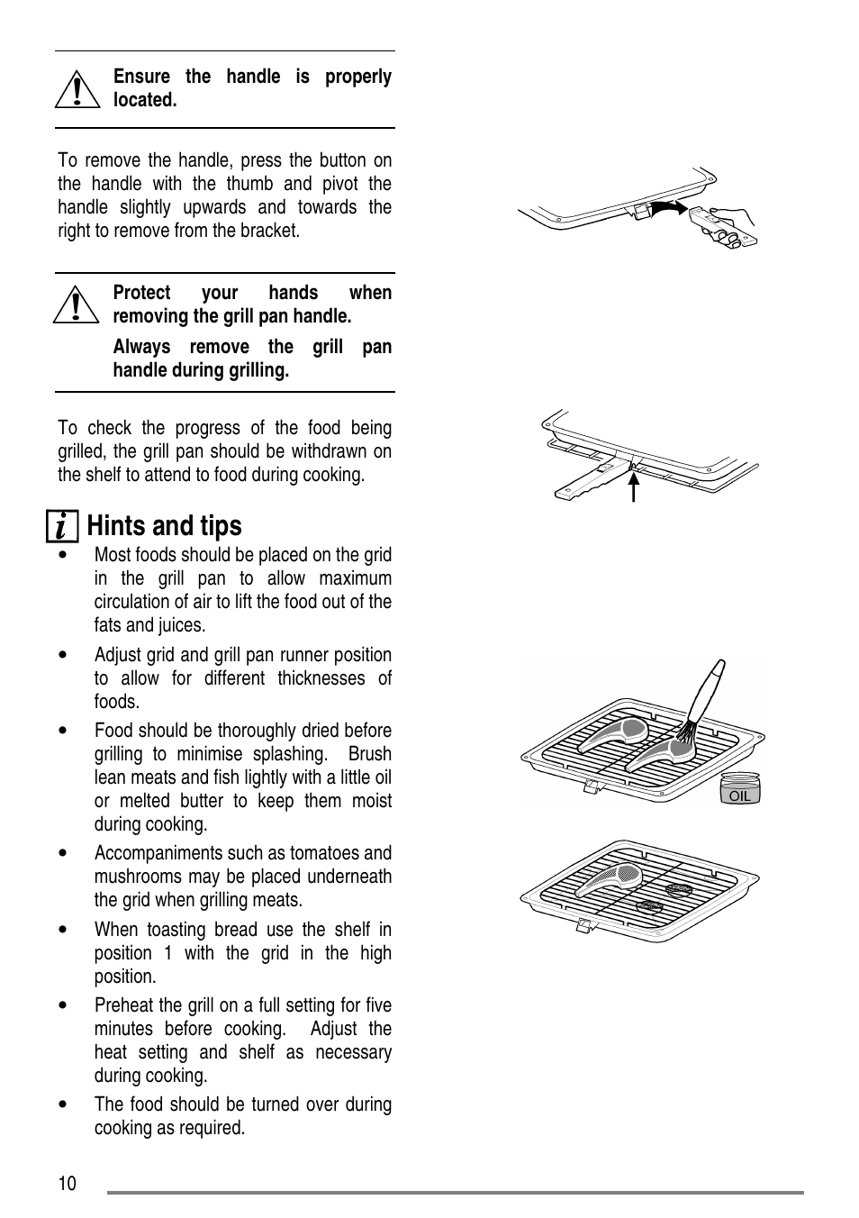 Hints and tips | Zanussi ZCE5200 User Manual | Page 10 / 28