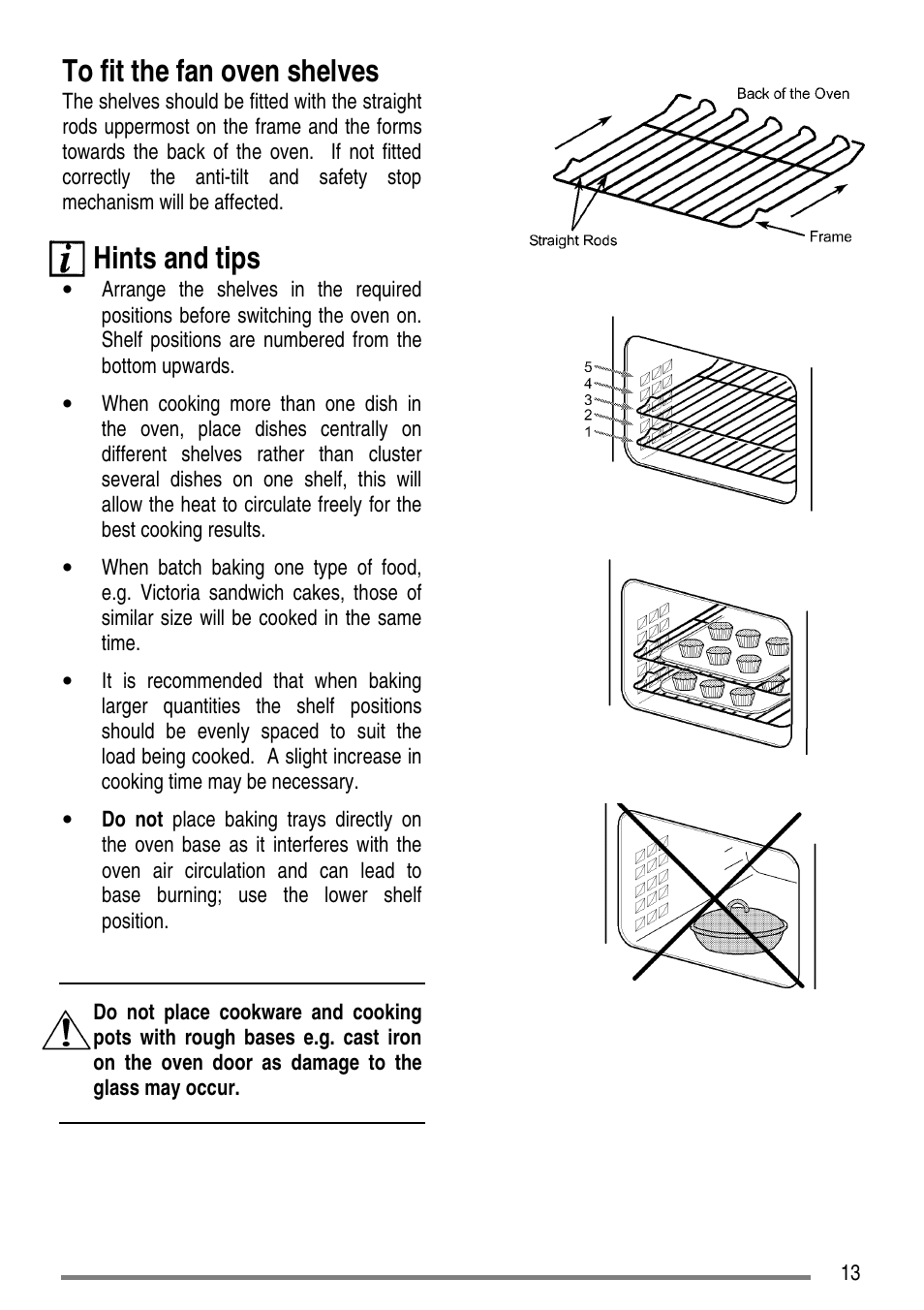 Hints and tips | Zanussi ZCE5200 User Manual | Page 13 / 28