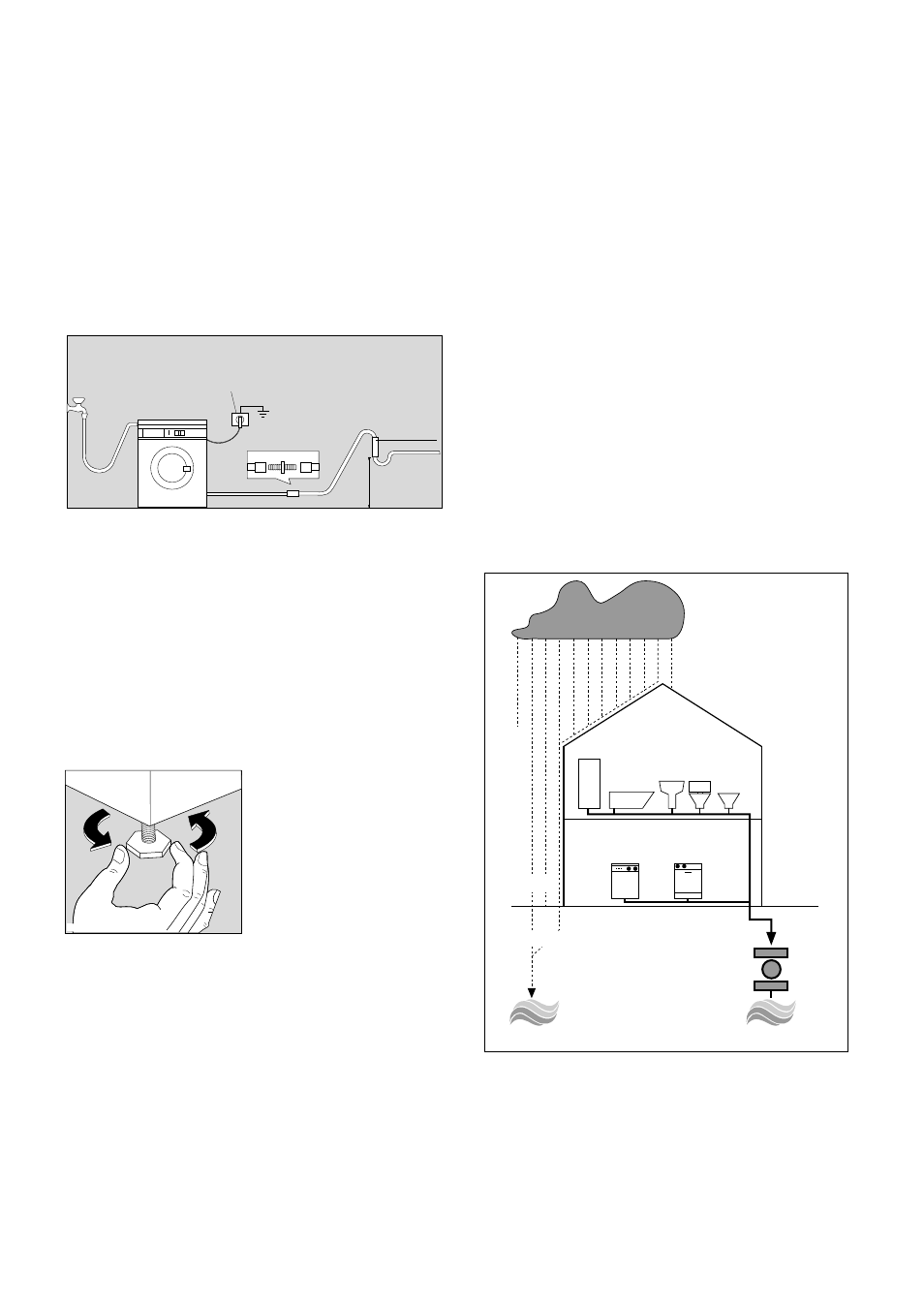 Water drainage, Levelling | Zanussi FL 850 User Manual | Page 5 / 19