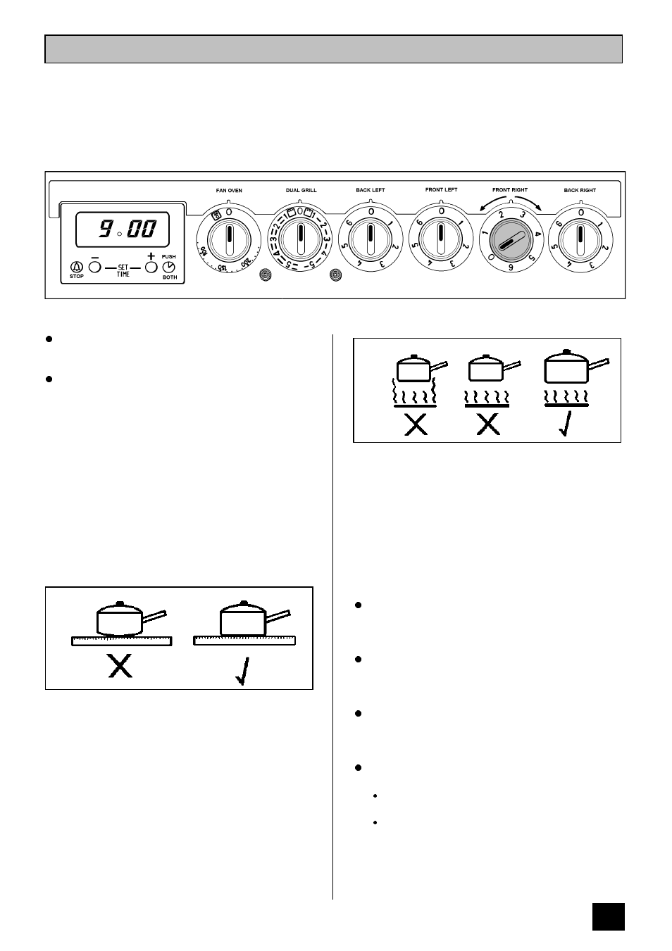 The sealed hotplates | Zanussi ZCE 7300 User Manual | Page 13 / 28