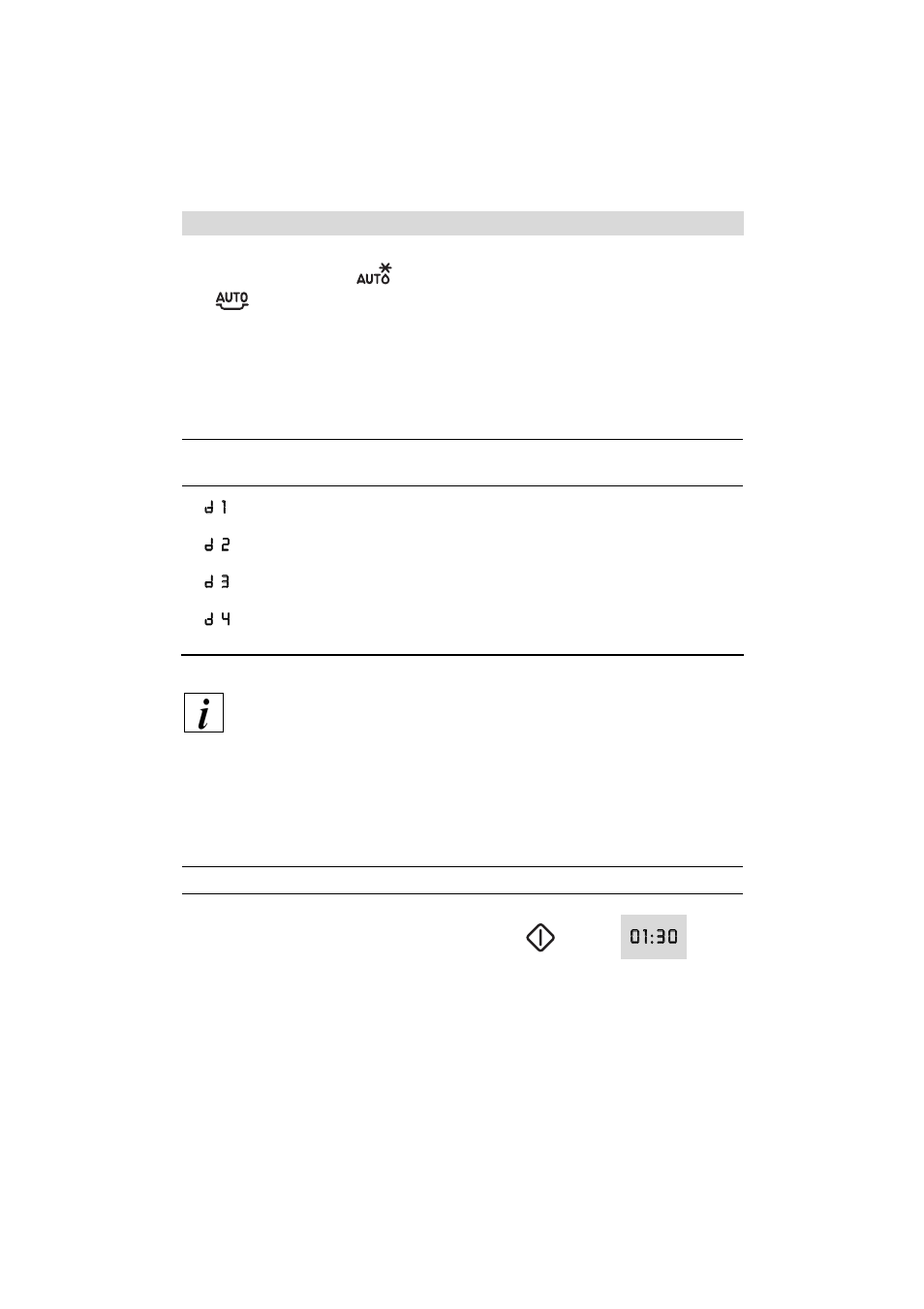 Auto defrost quick start, Automatic programmes | Zanussi ZM 24ST User Manual | Page 16 / 28