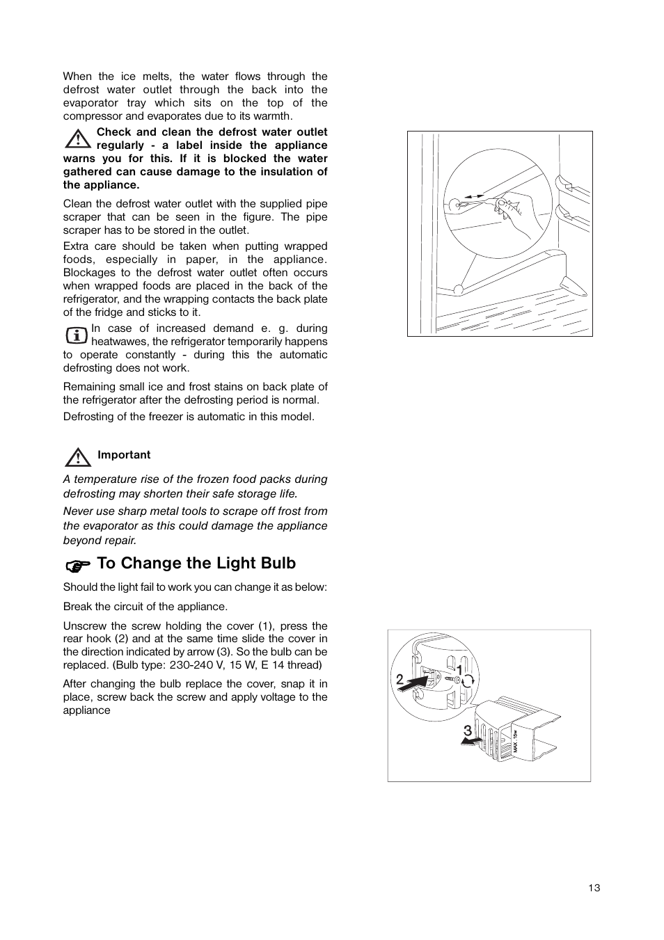 Zanussi ZNB 344 S User Manual | Page 13 / 24