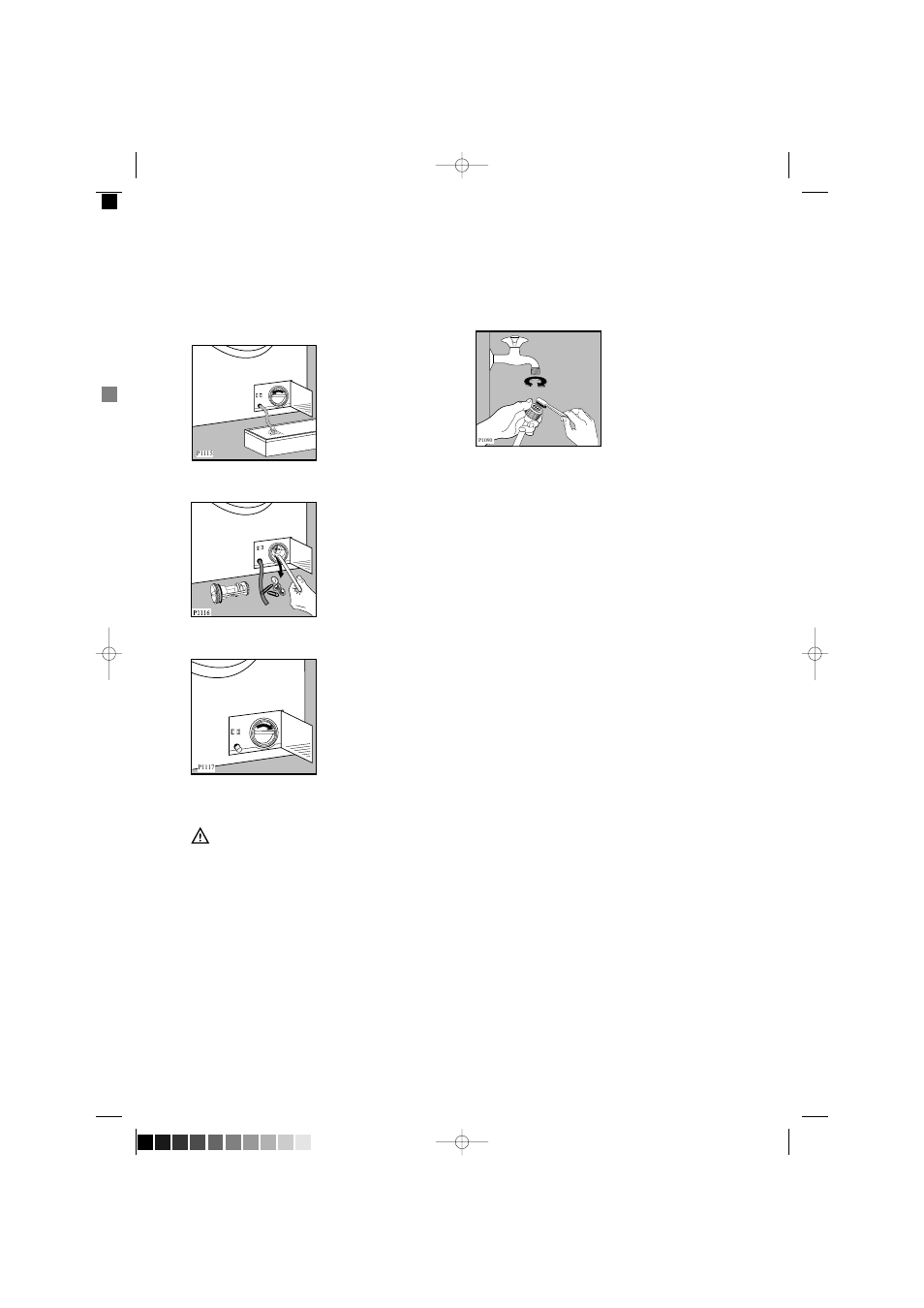 Cleaning the water inlet filters, The dangers of freezing, Emergency emptying out | Zanussi F 1203 W User Manual | Page 17 / 26