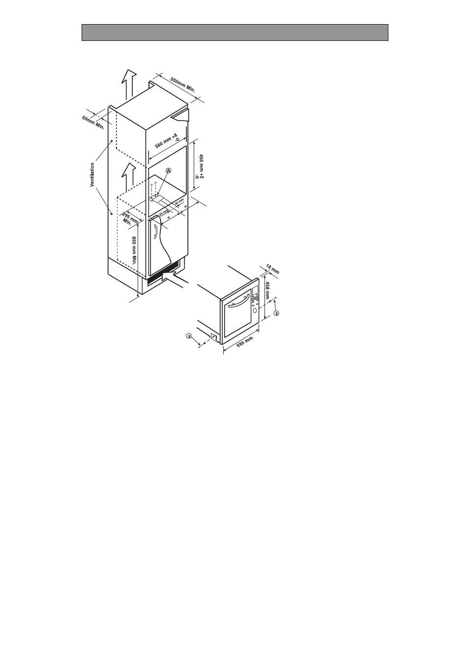 Installation, Building in | Zanussi ZMC30STQ User Manual | Page 8 / 28