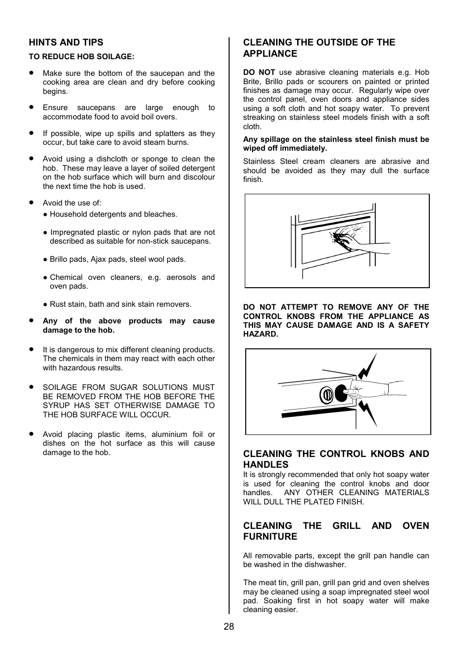 Zanussi ZCE 7690 User Manual | Page 28 / 36