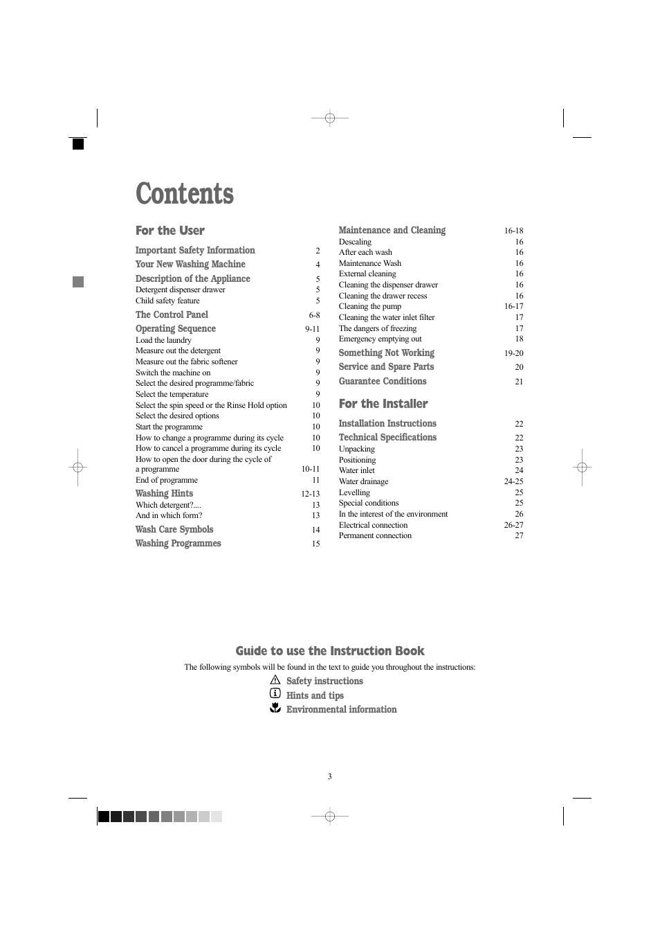 Zanussi ZWX 1606 W User Manual | Page 3 / 28
