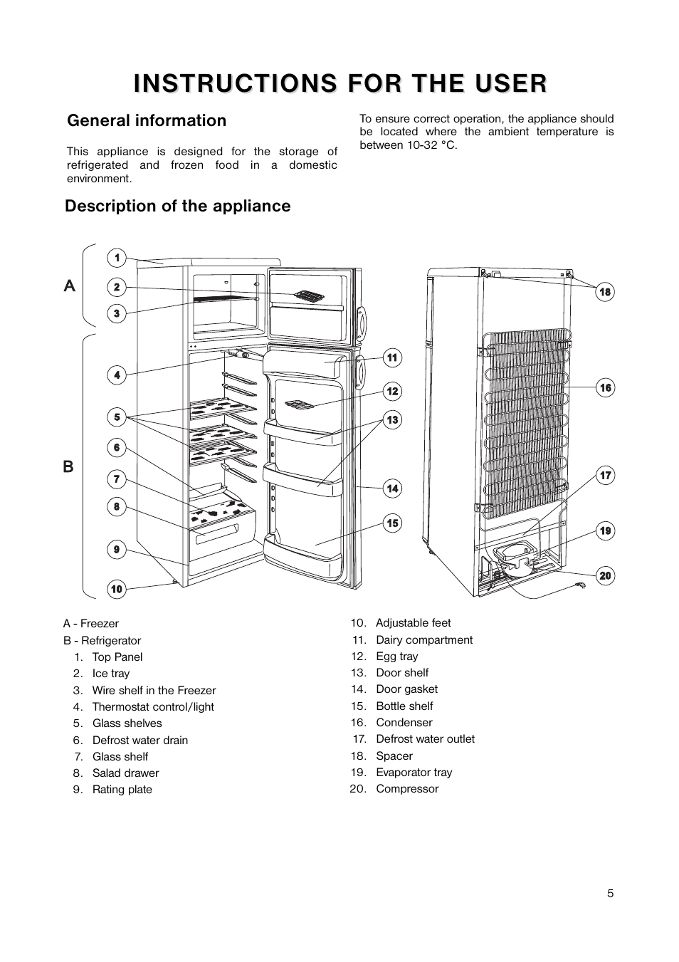 Zanussi ZRD 7846 User Manual | Page 5 / 20