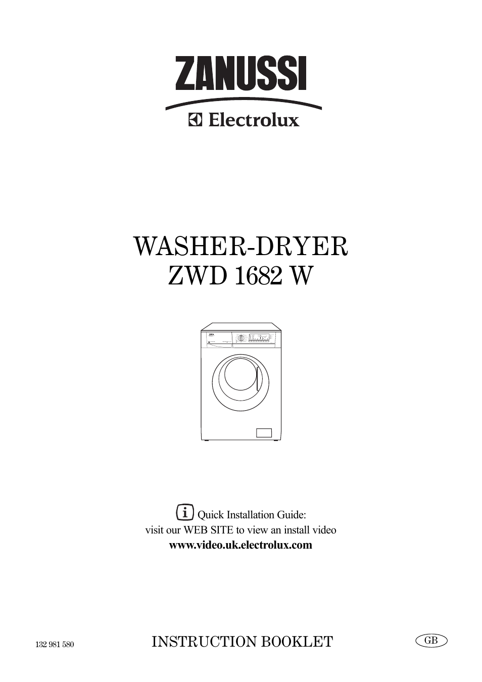 Zanussi ZWD 1682 W User Manual | 30 pages