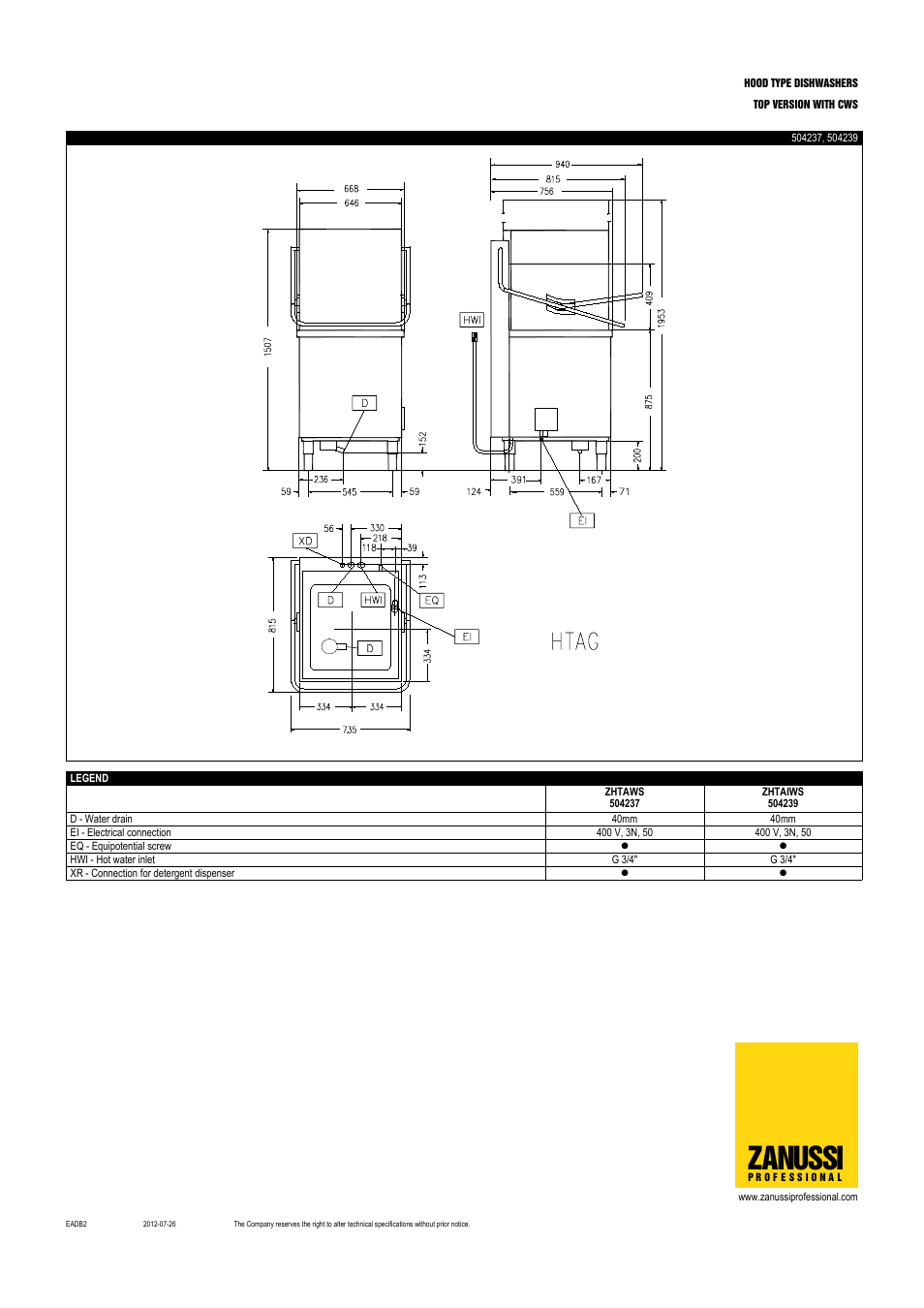 Zanussi | Zanussi 504237 User Manual | Page 3 / 3