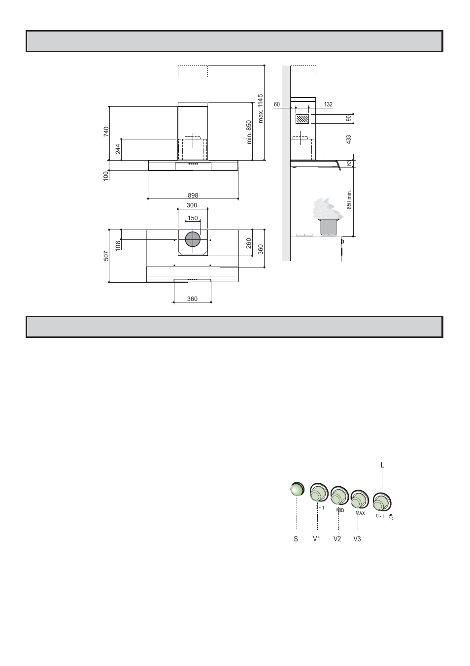 Your appliance operating instruction, Cooker hood controls | Zanussi ZHC960 User Manual | Page 4 / 16