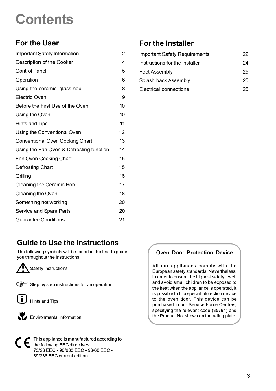 Zanussi ZCE 700 User Manual | Page 3 / 28