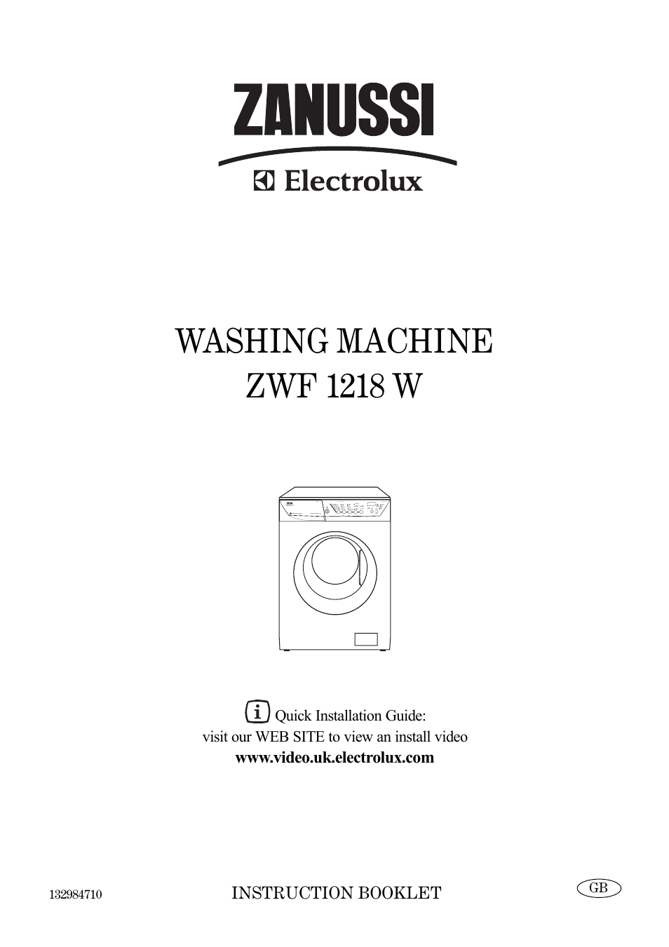 Zanussi ZWF 1218 W User Manual | 28 pages