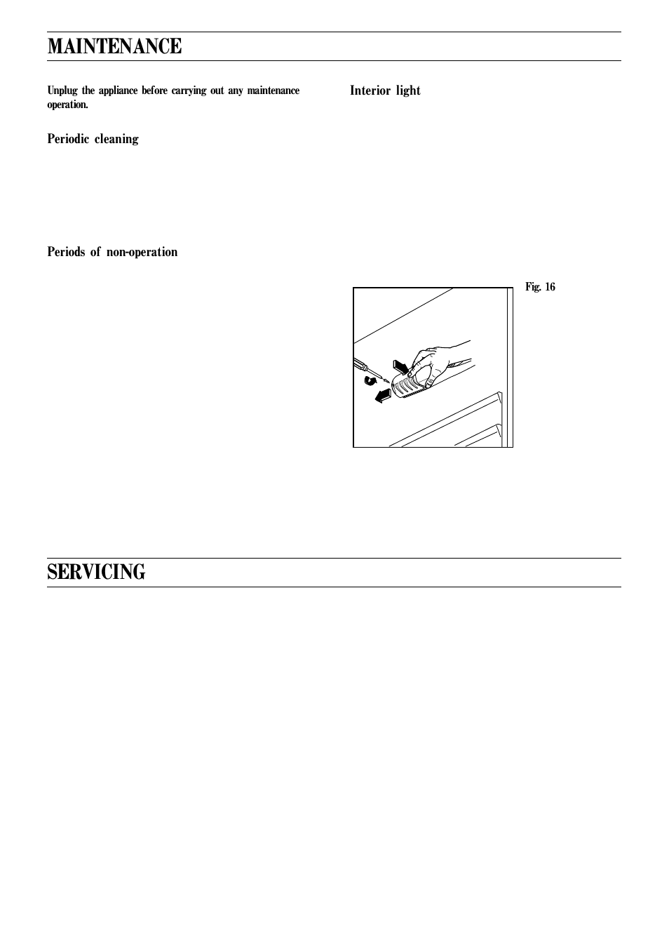 Maintenance, Servicing | Zanussi ZI 5280 D User Manual | Page 10 / 10