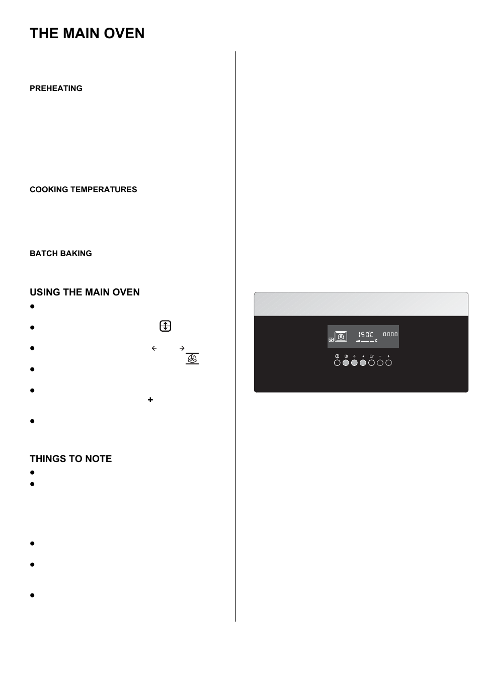 The main oven | Zanussi ZOD 685 User Manual | Page 21 / 48