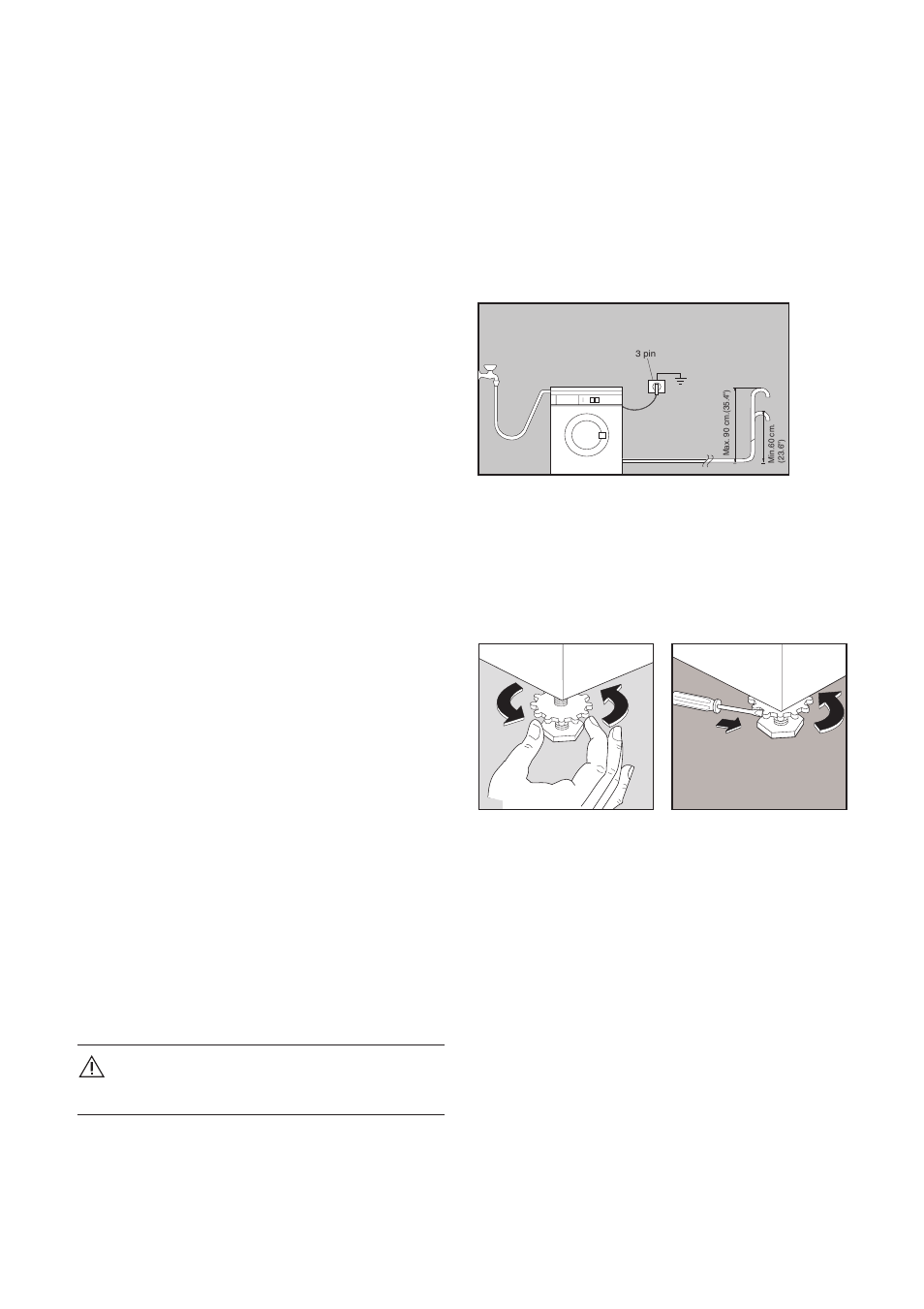 Levelling, Special conditions, Important | Zanussi FLS 579 C User Manual | Page 18 / 20