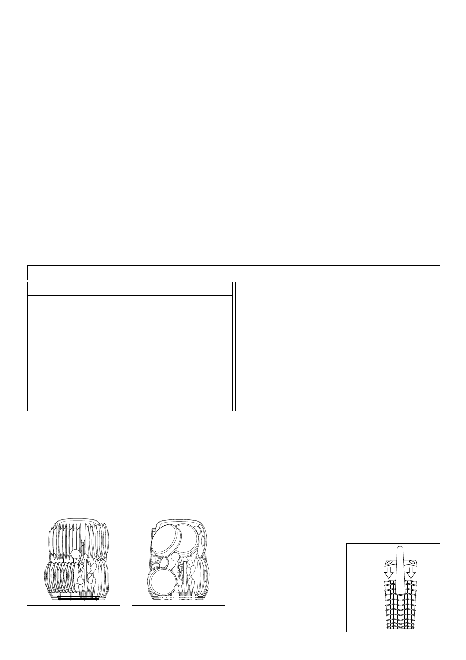 Loading cutlery and dishes, The lower basket, The cutlery basket | Zanussi DA 4142 User Manual | Page 3 / 16