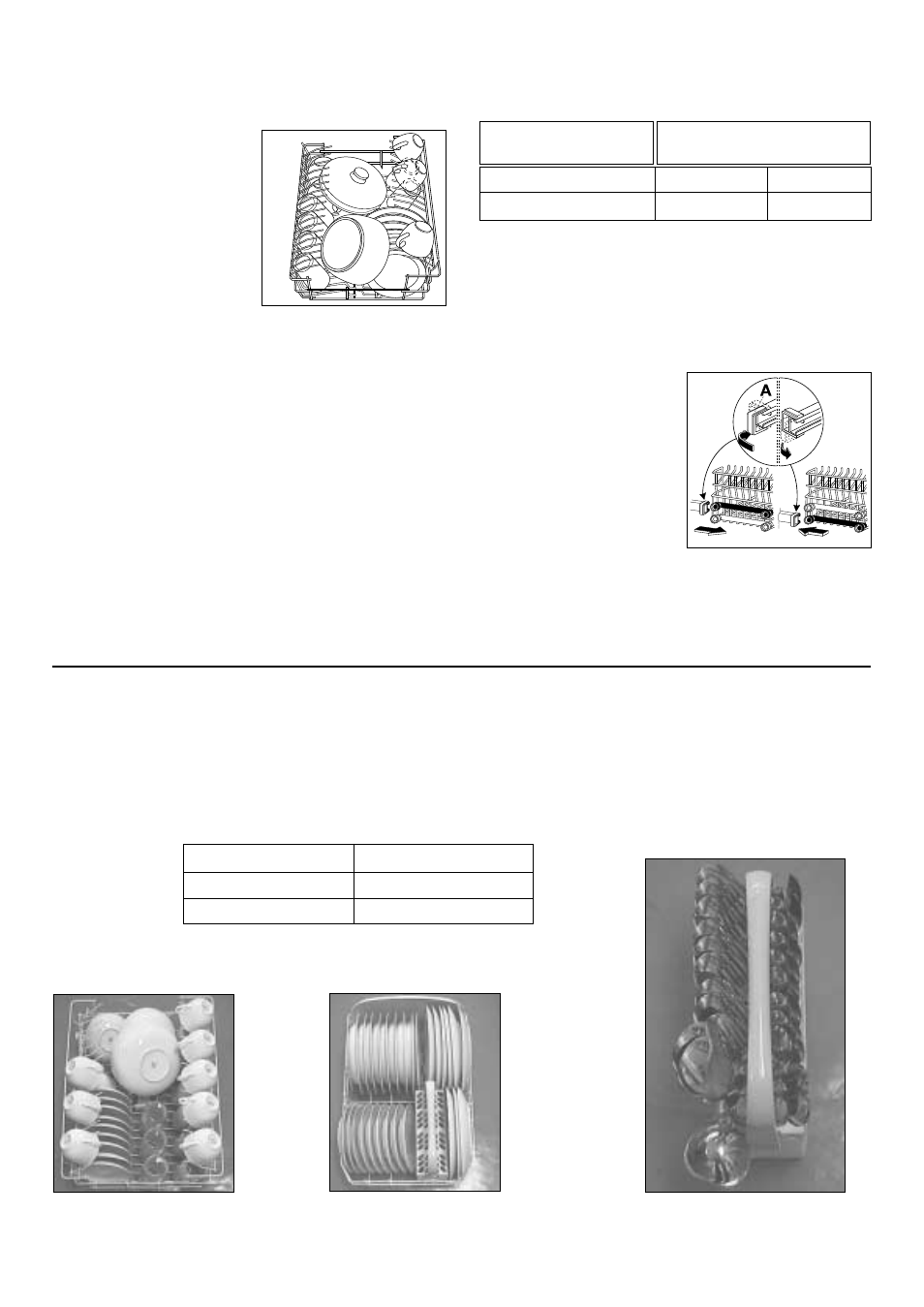 Hints for test centres, The upper basket, Adjusting the height of the upper basket | Zanussi DA 4142 User Manual | Page 4 / 16