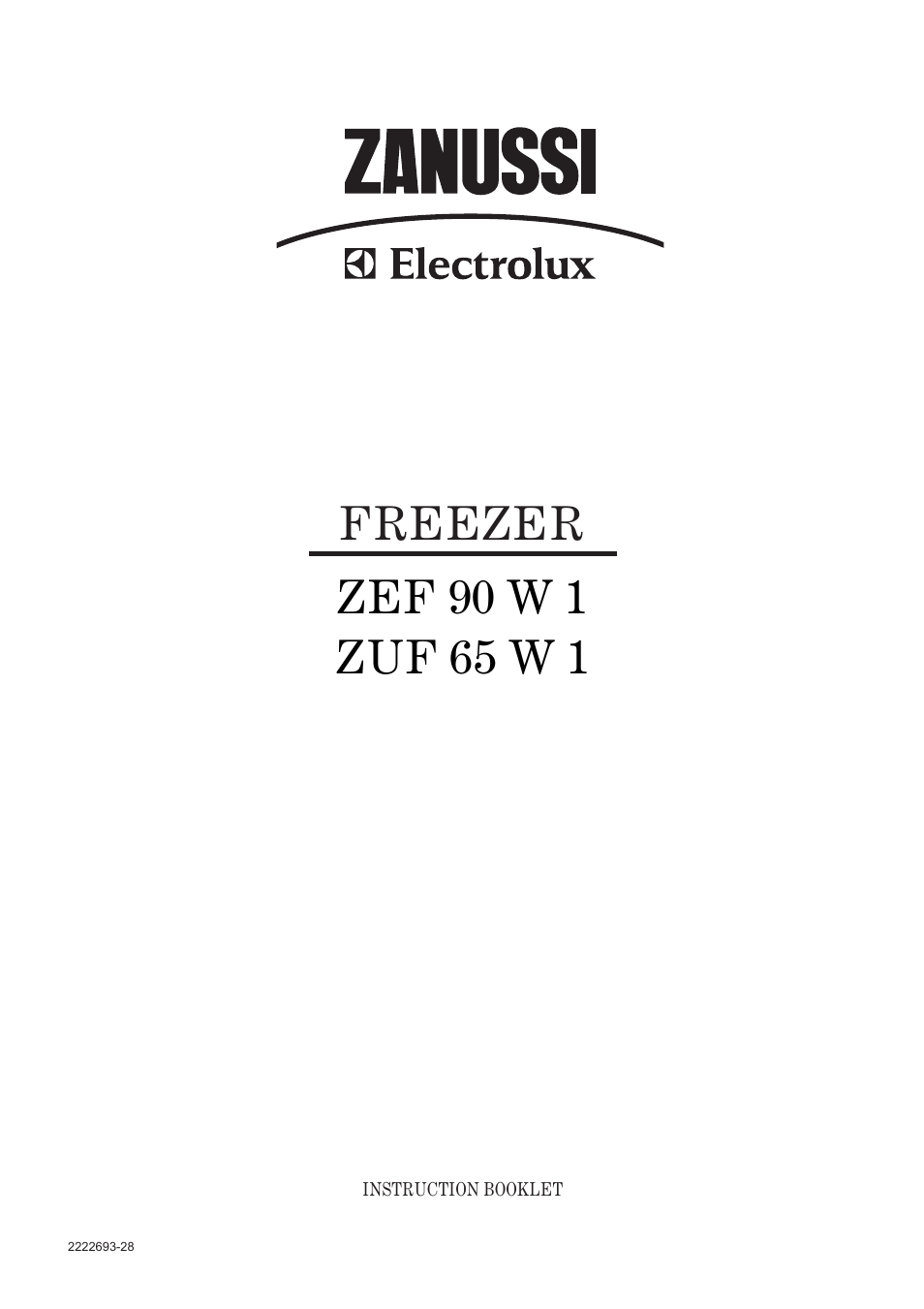 Zanussi ZEF 90 W 1 User Manual | 16 pages