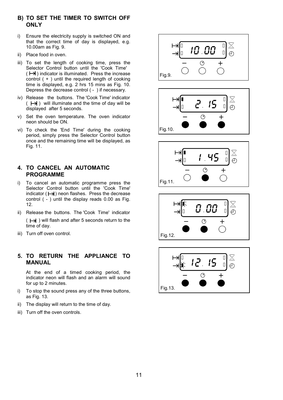 Zanussi ZHF 470 User Manual | Page 11 / 44