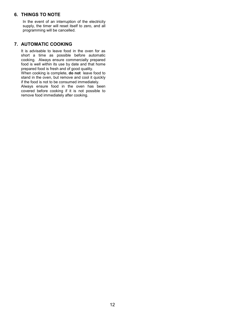 Zanussi ZHF 470 User Manual | Page 12 / 44