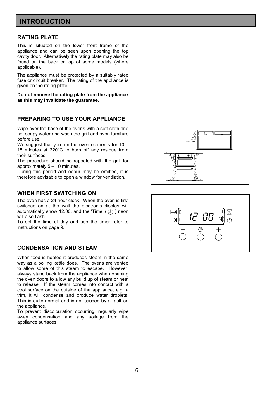 Before using the appliance introduction | Zanussi ZHF 470 User Manual | Page 6 / 44