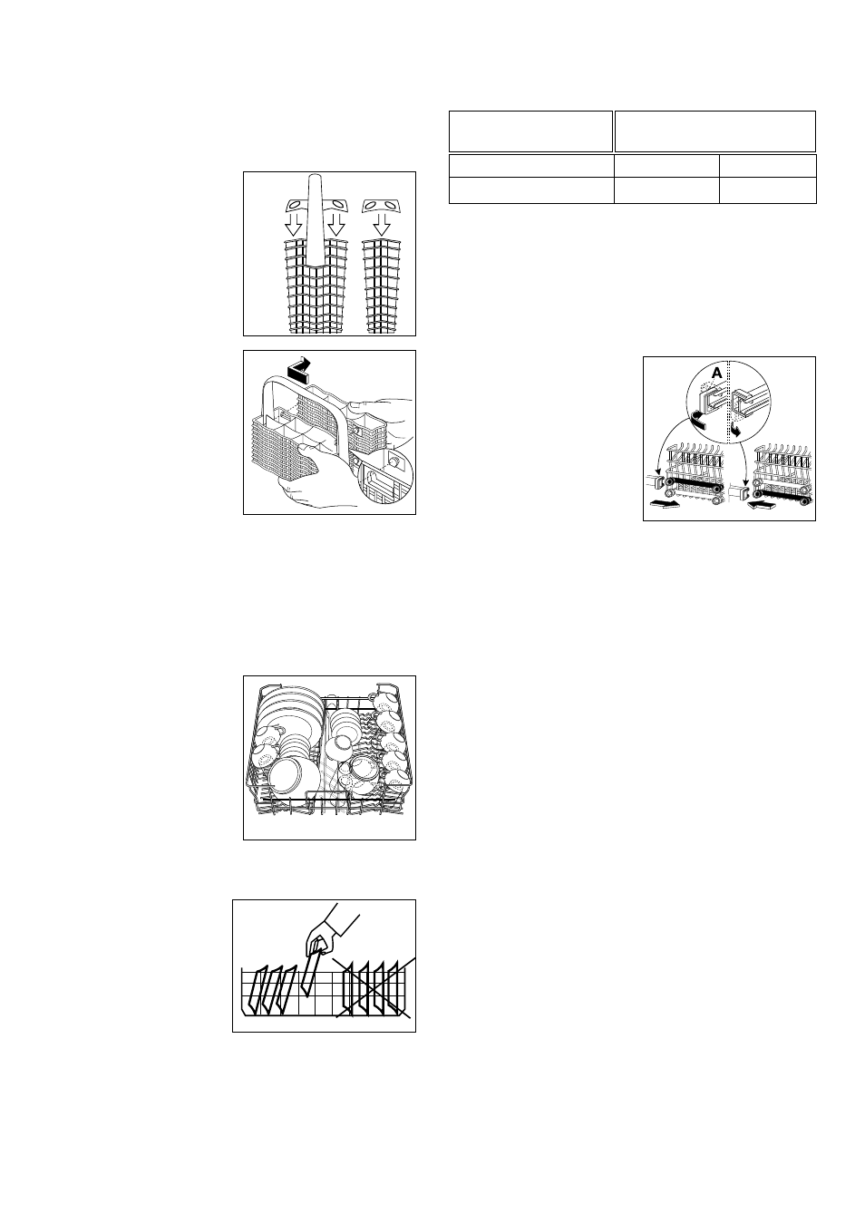 The upper basket, Adjusting the height of the upper basket | Zanussi DX 6451 User Manual | Page 10 / 24