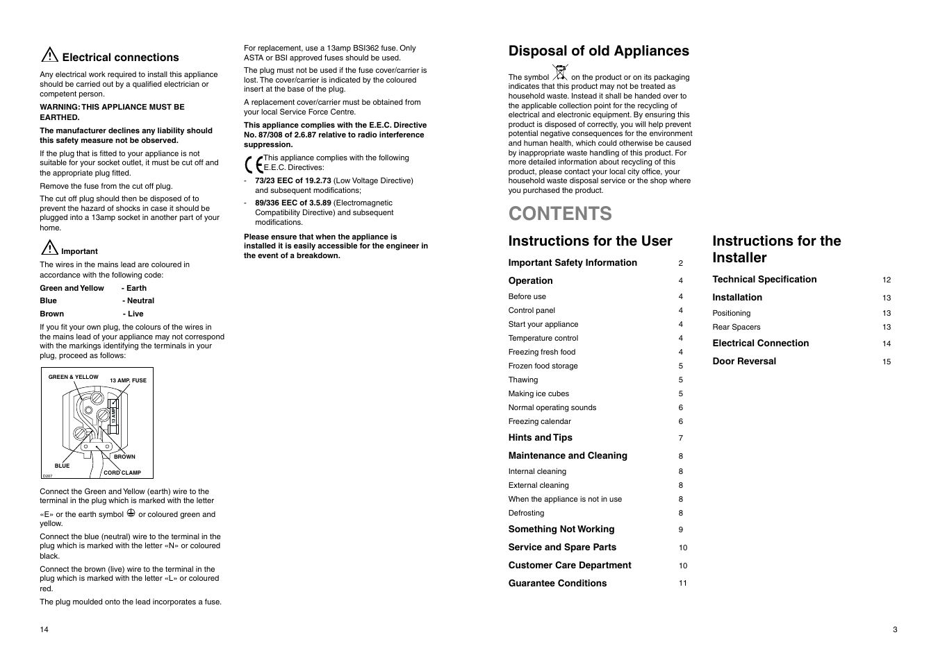 Zanussi ZUF 2320 User Manual | Page 3 / 16